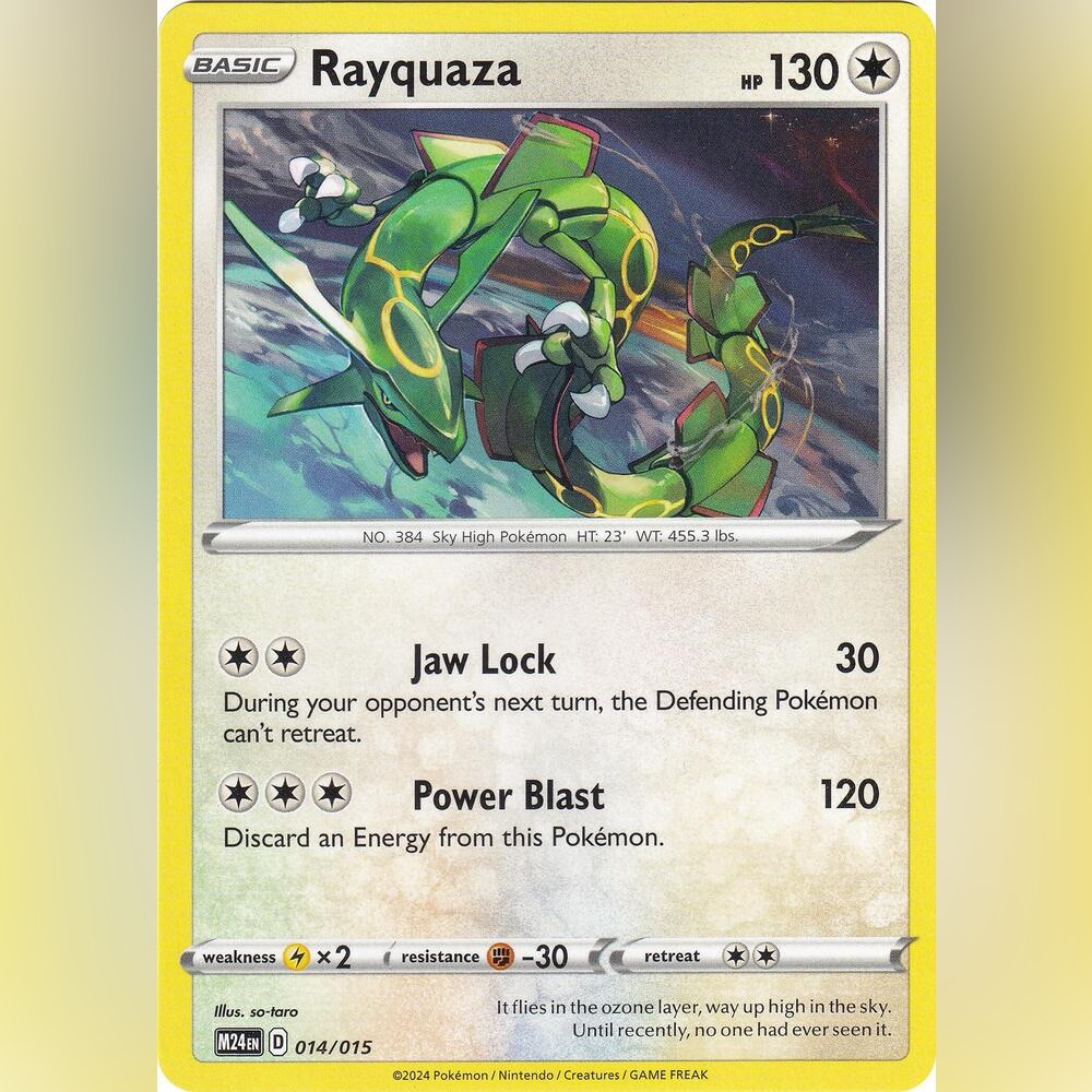 Mcdonalds Rayquaza Pokemon Card 2024